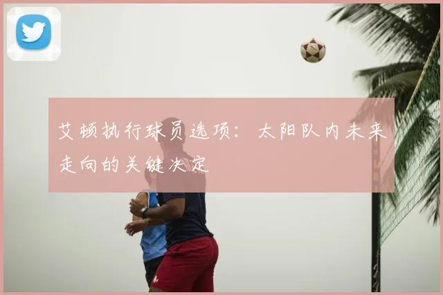 艾顿执行球员选项：太阳队内未来走向的关键决定